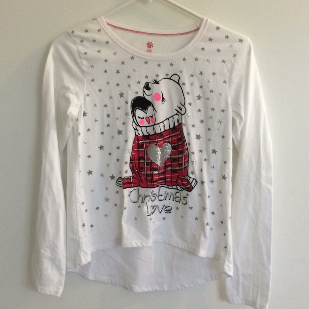 Youth Girls XL (14-16) Christmas Long Sleeve shirt